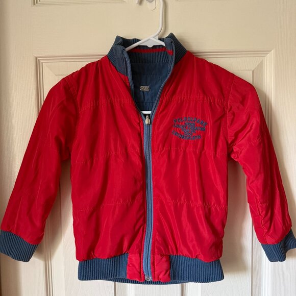Vintage Boys Amsterdam Red Vintage Nylon Jacket - Size 4 - Picture 1 of 2